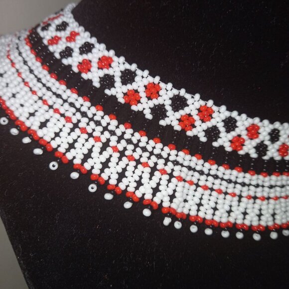 ✨ Handmade Sylianka Necklace – Ukrainian Embroidery Motif ✨ - Picture 2 of 4